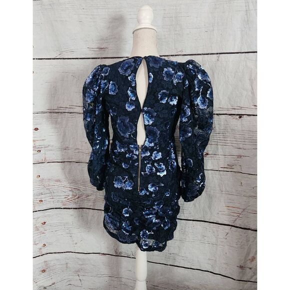 For Love & Lemons Victoria Embroidered and Sequin Mini Dress Size Medium - Picture 4 of 8